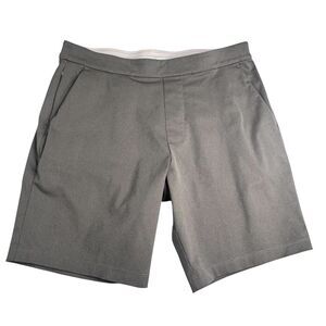 Ministry of Supply Kinetic Shorts Men 32 Gray Pull On Flat Front Chino Golf